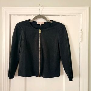 WORN once szS GRAY Philosophy zip top w3/4 sleeves